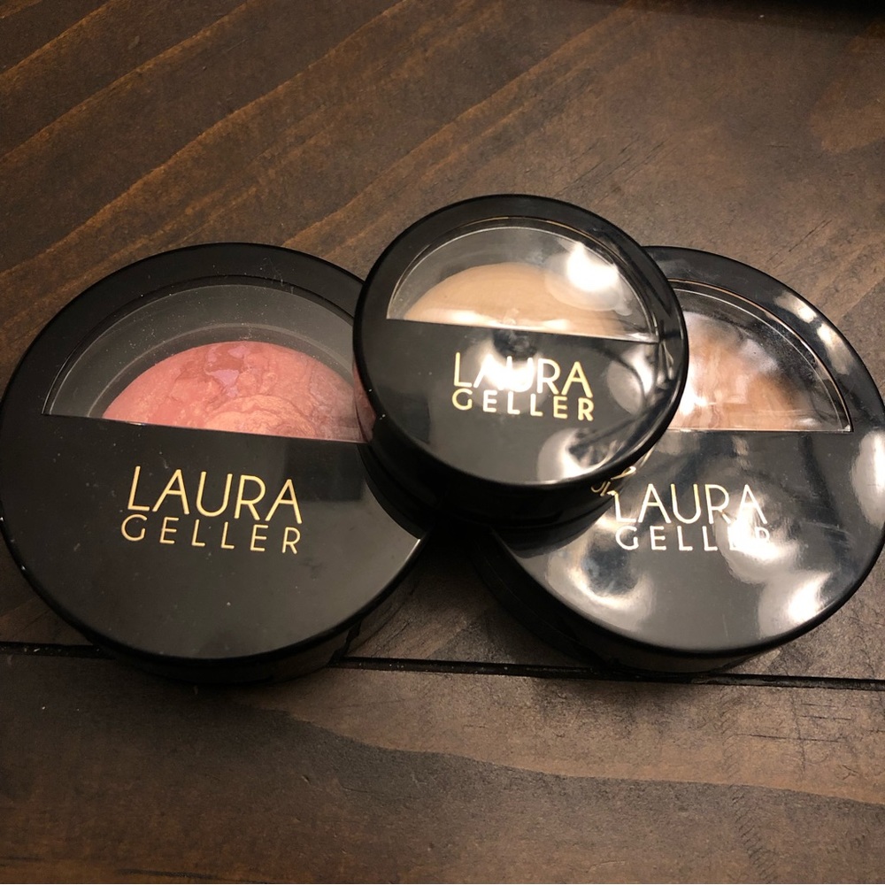 Laura Geller Makeup Foundation, Highlighter, Blush